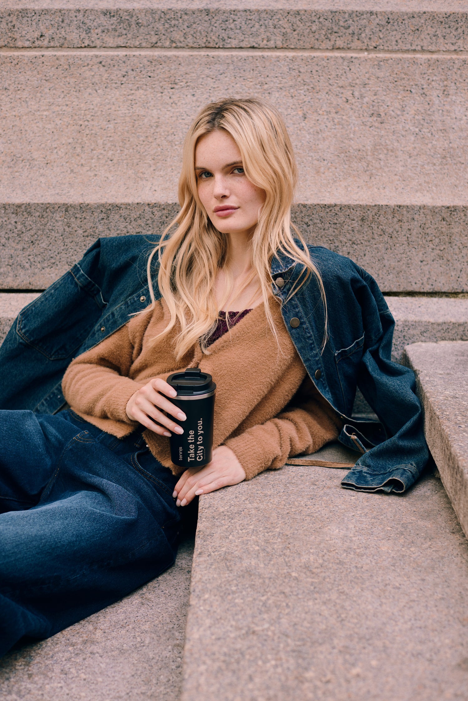 Oversized Blue Denim Jacket for Women