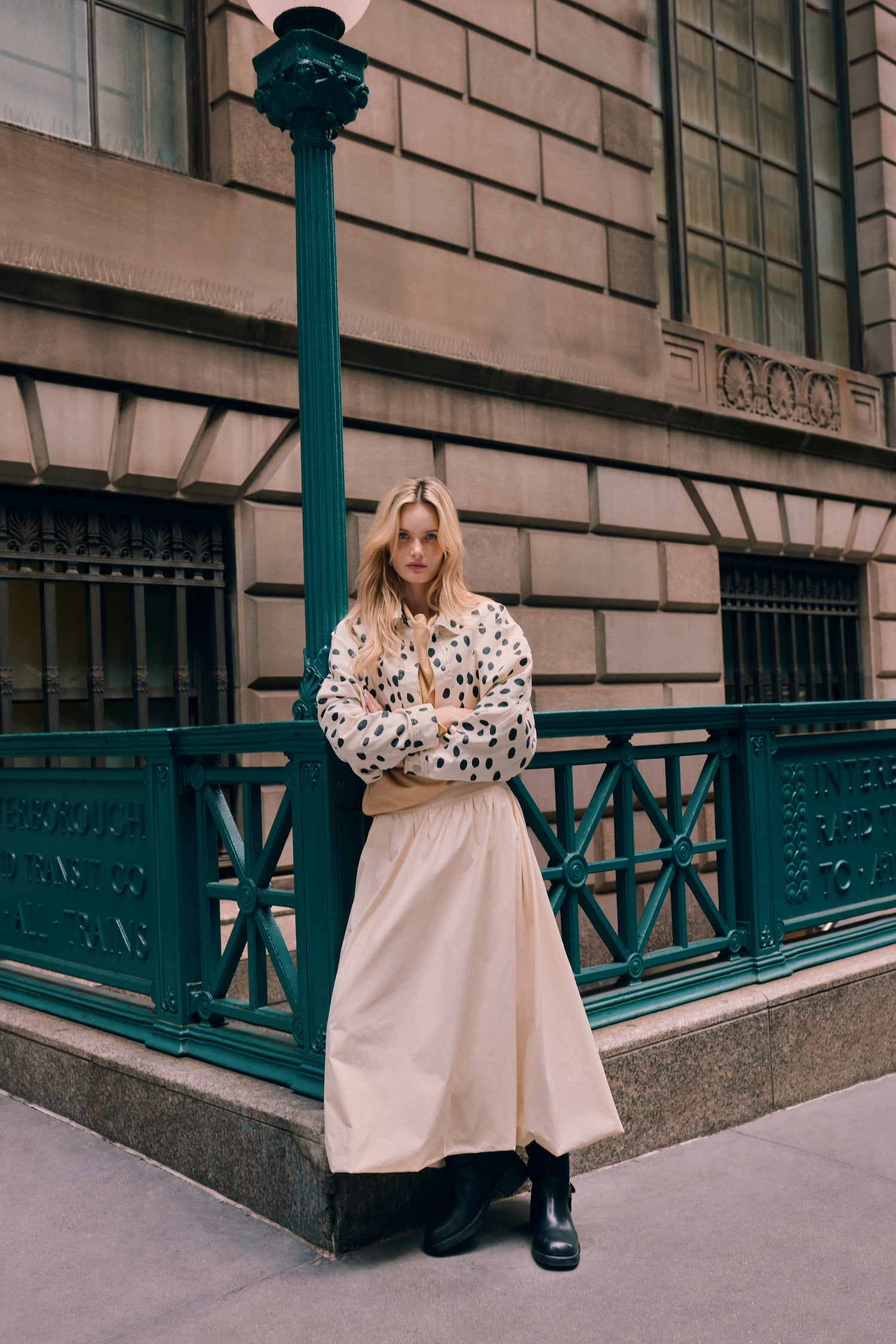 Printed Oversized Jacket for Women