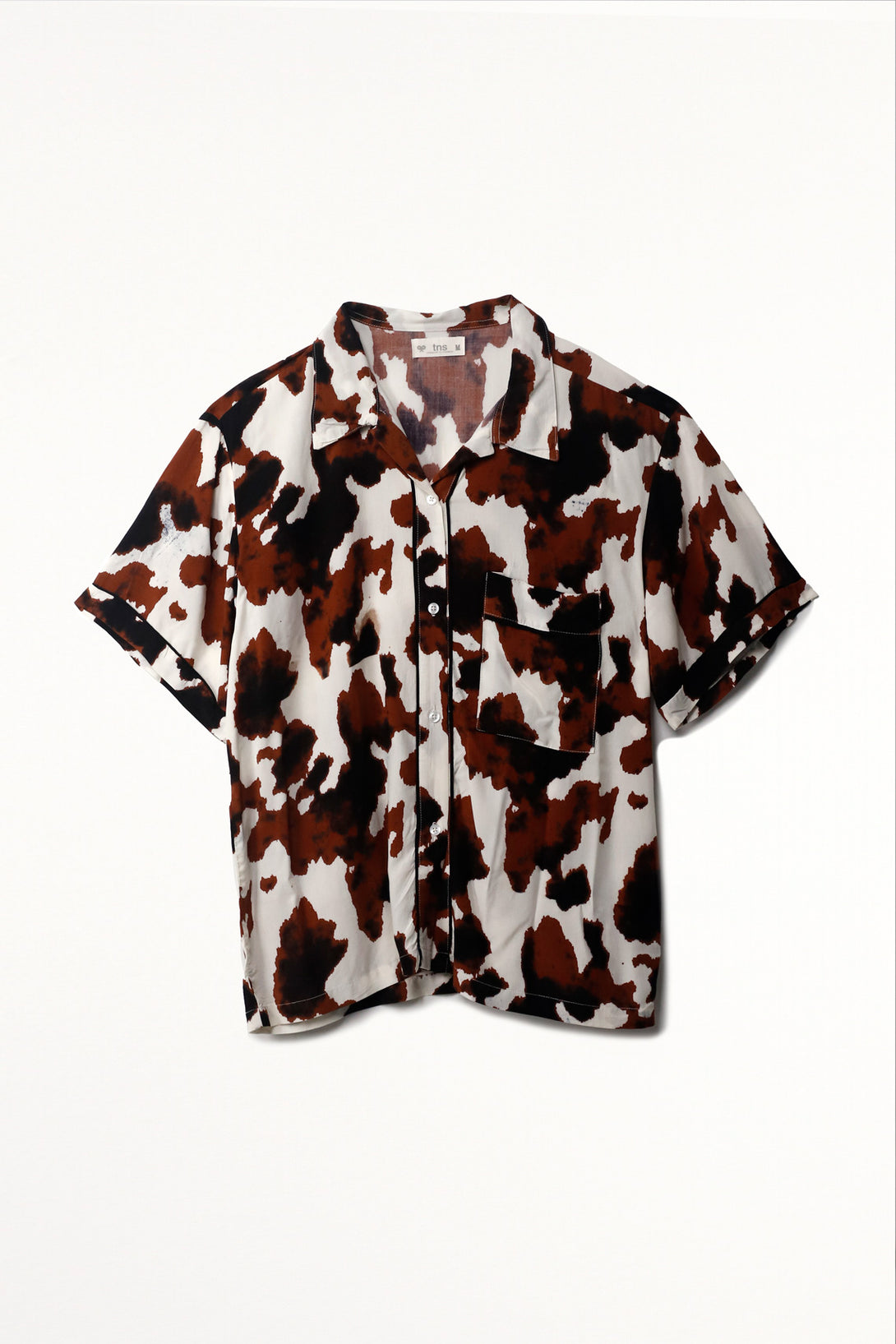 Women's Animal Print Shirt and Short Pajama Set