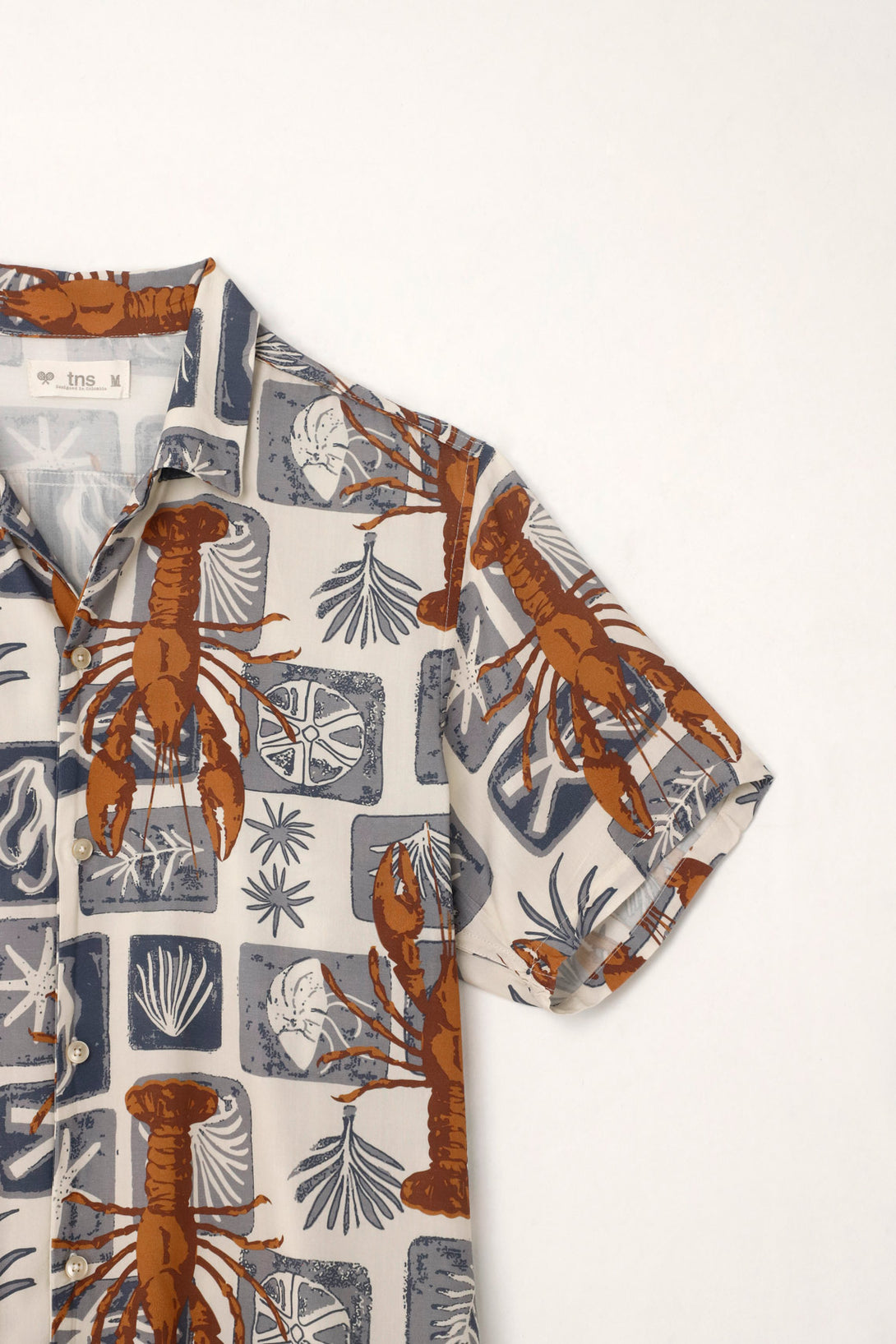 Men's Bowling Shirt with Chili Print
