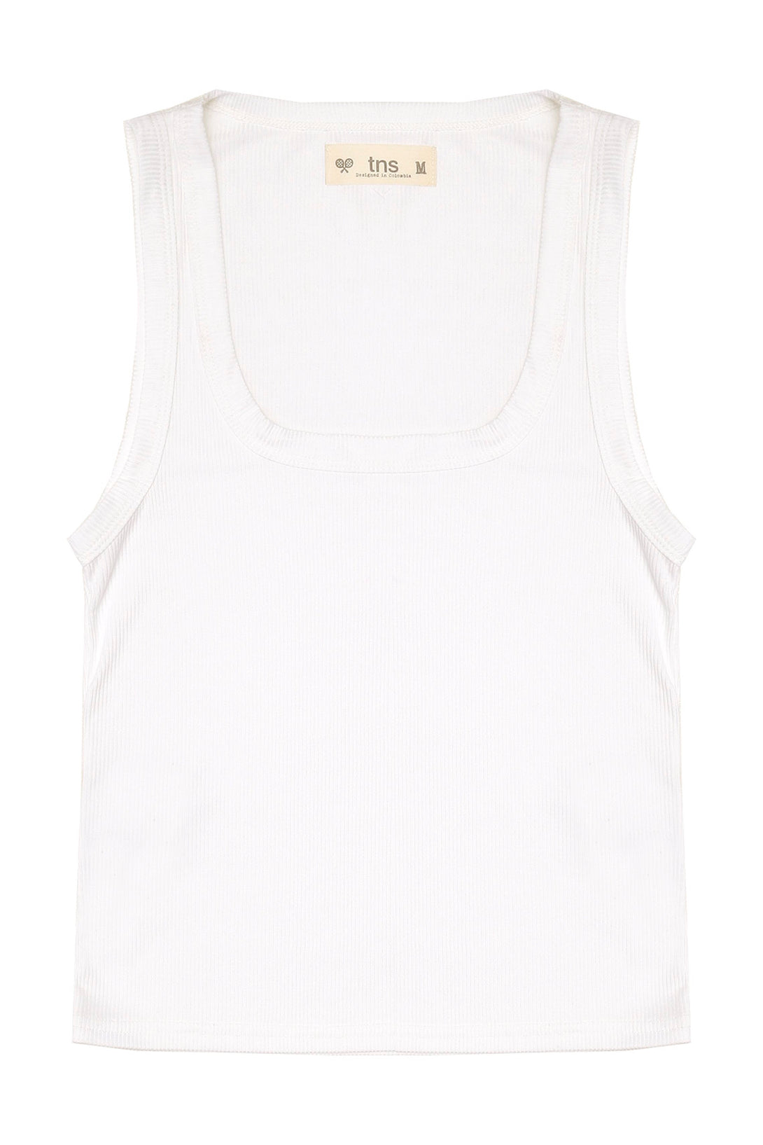 Camiseta tipo esqueleto en rib para mujer