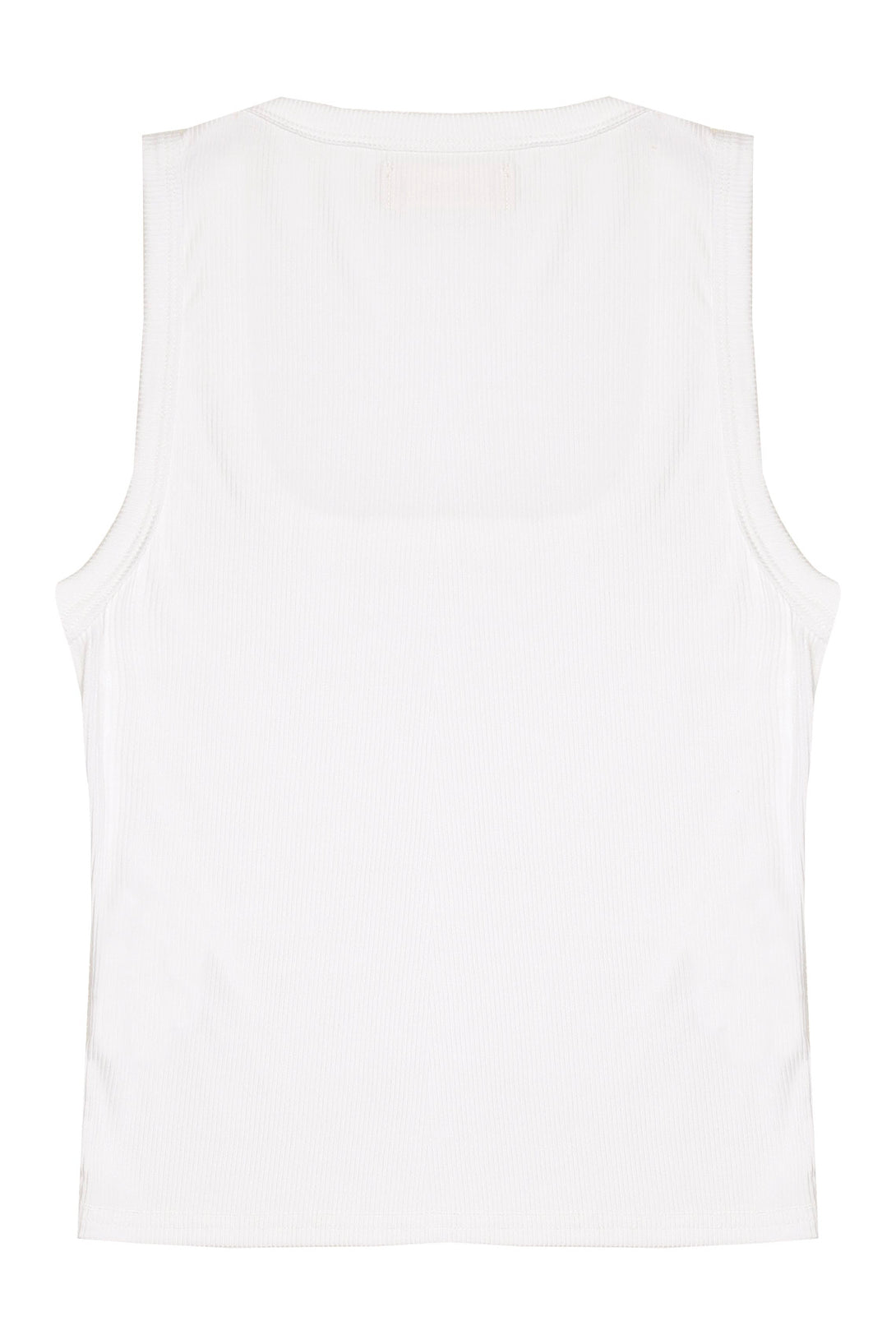 Camiseta tipo esqueleto en rib para mujer