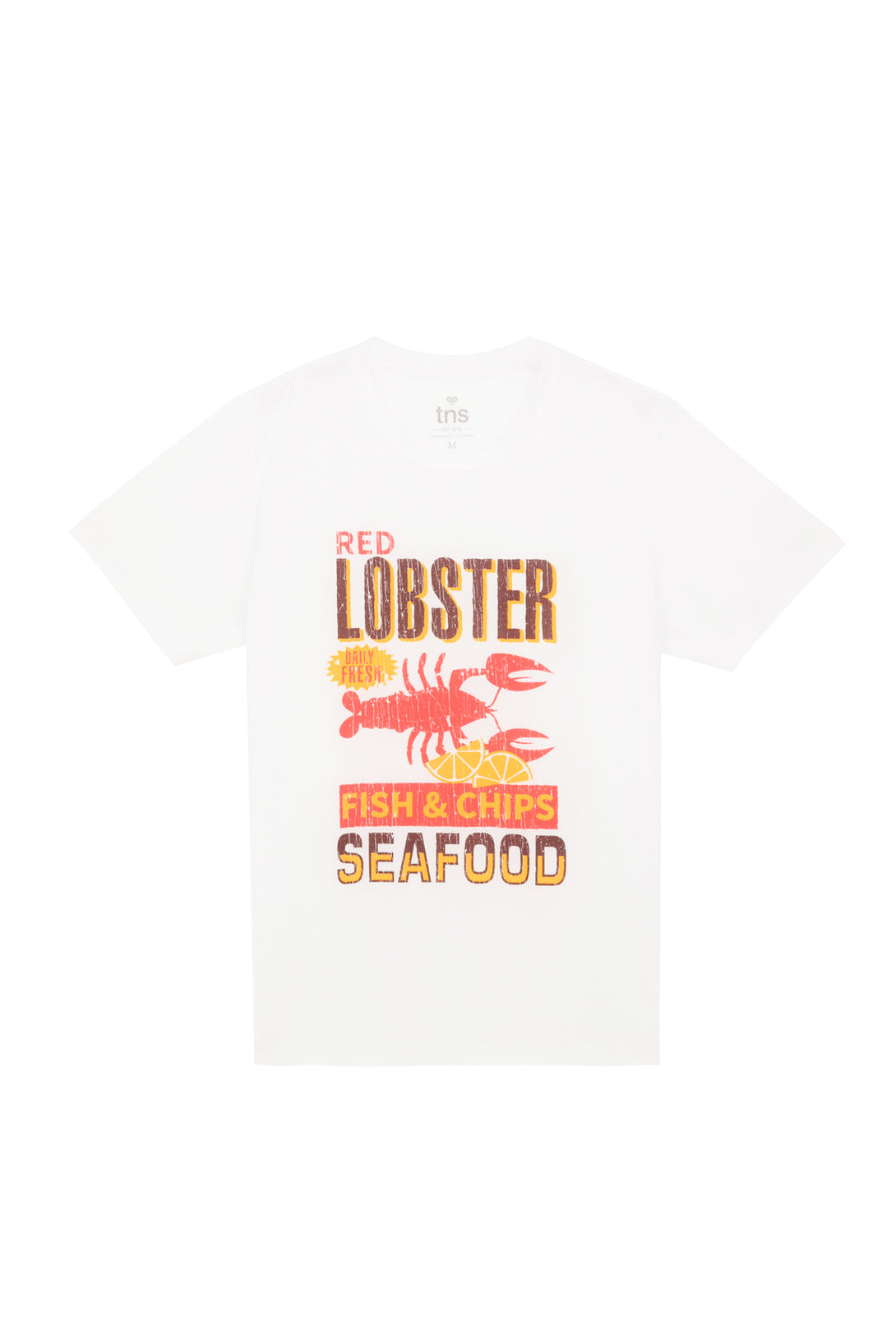 Men's White T-Shirt with Localized Print