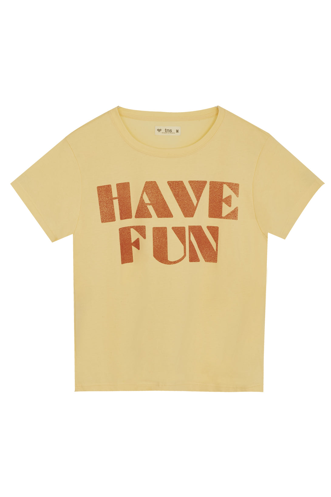 Women's yellow printed t-shirt