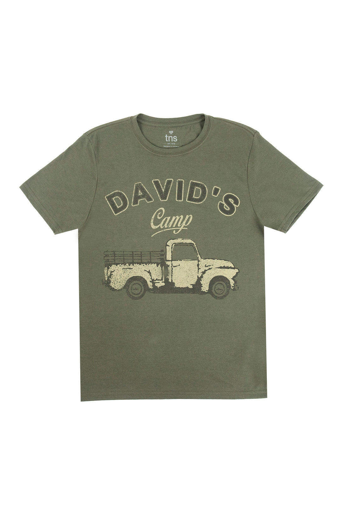 Men's Classic Printed Green T-Shirt