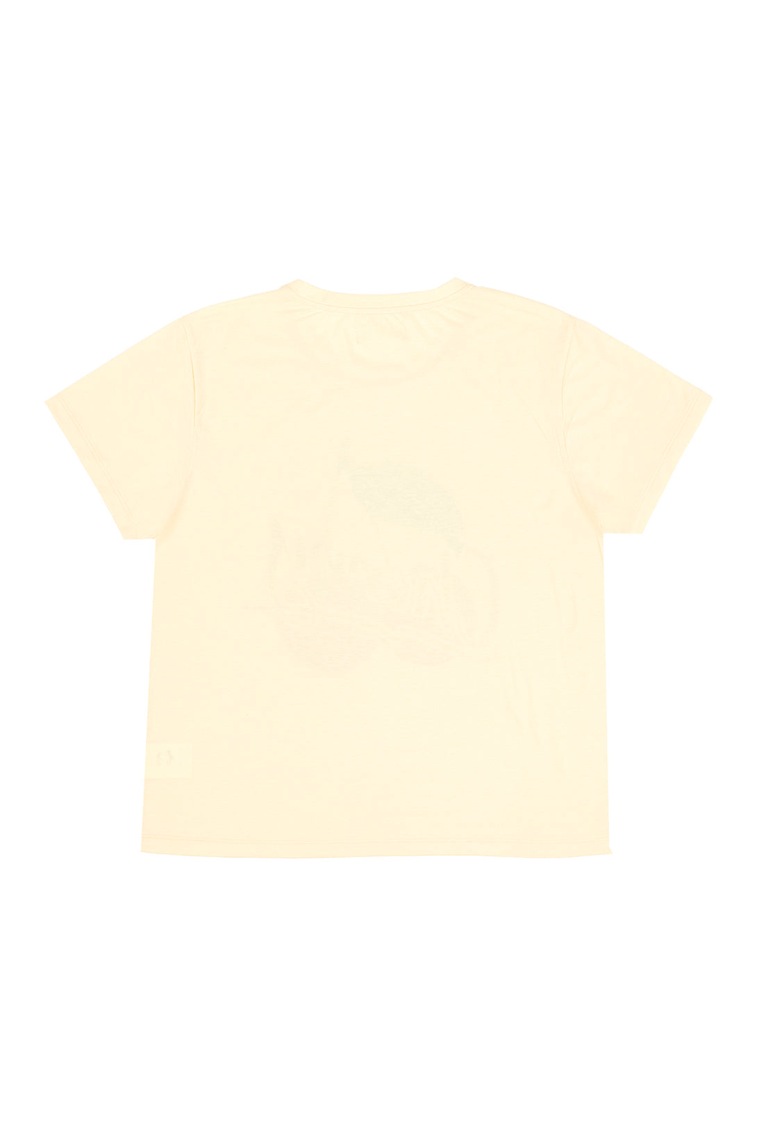 Women's yellow cherry print t-shirt
