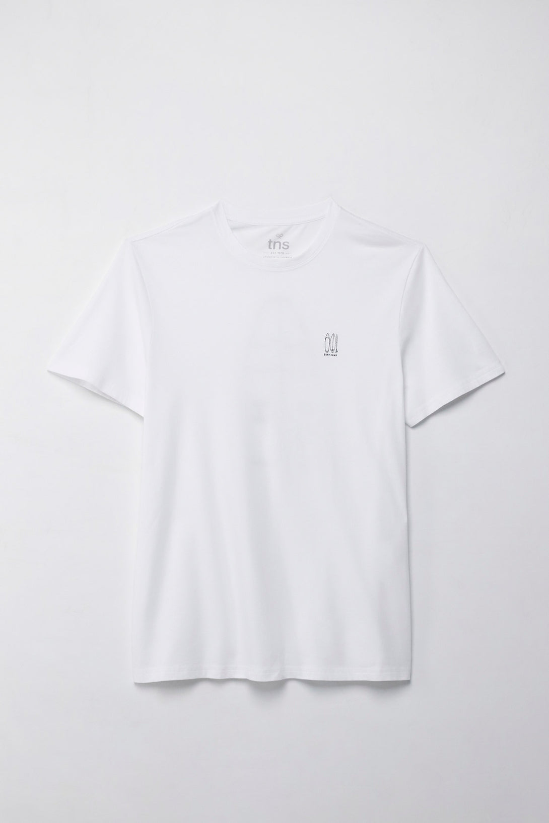 Camiseta manga corta estampada blanca para hombre