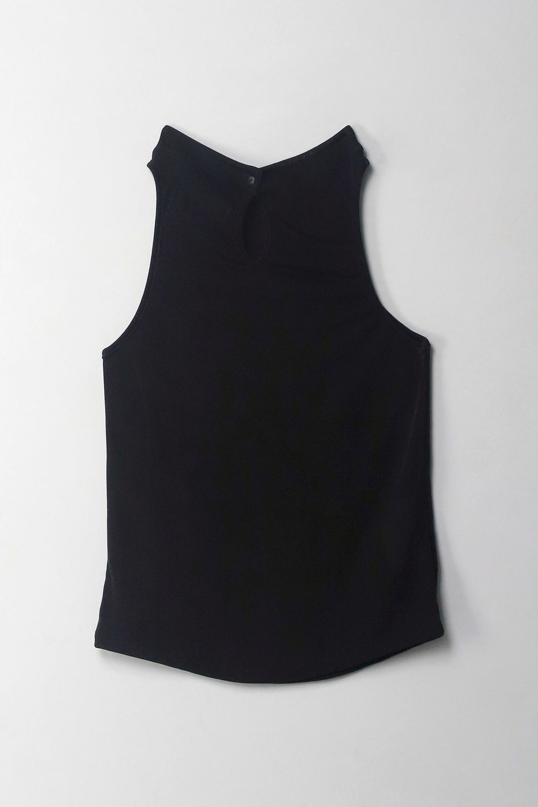 Camiseta en tela tejida con brillo negra para mujer