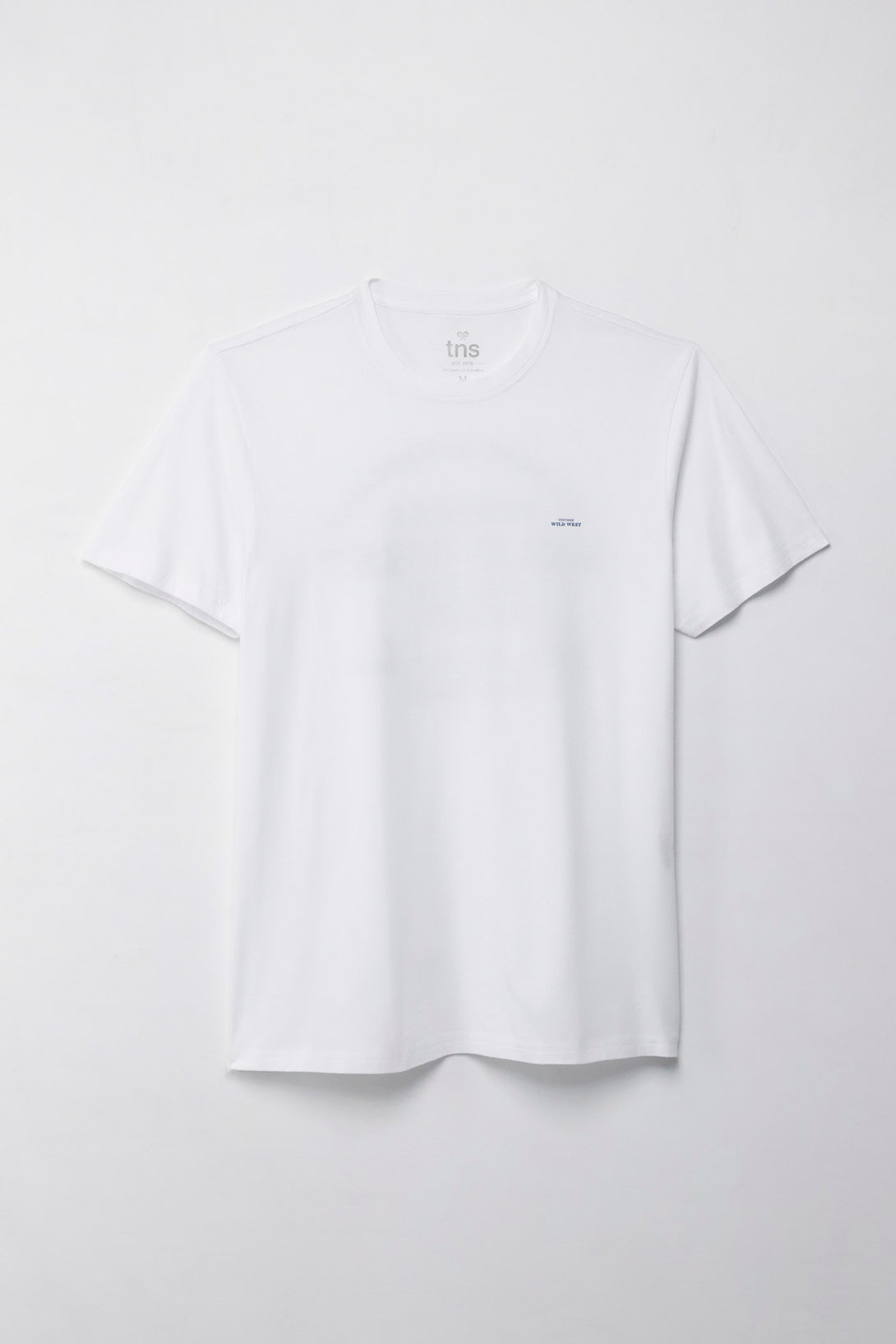 Camiseta manga corta estampada blanca para hombre