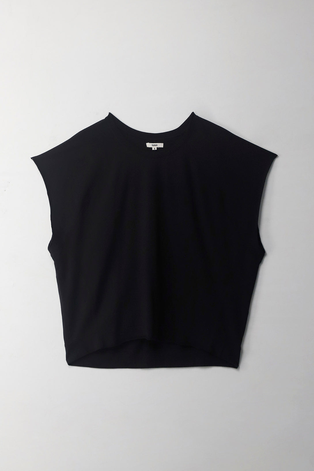 Women's Black Vertical Cut T-Shirt