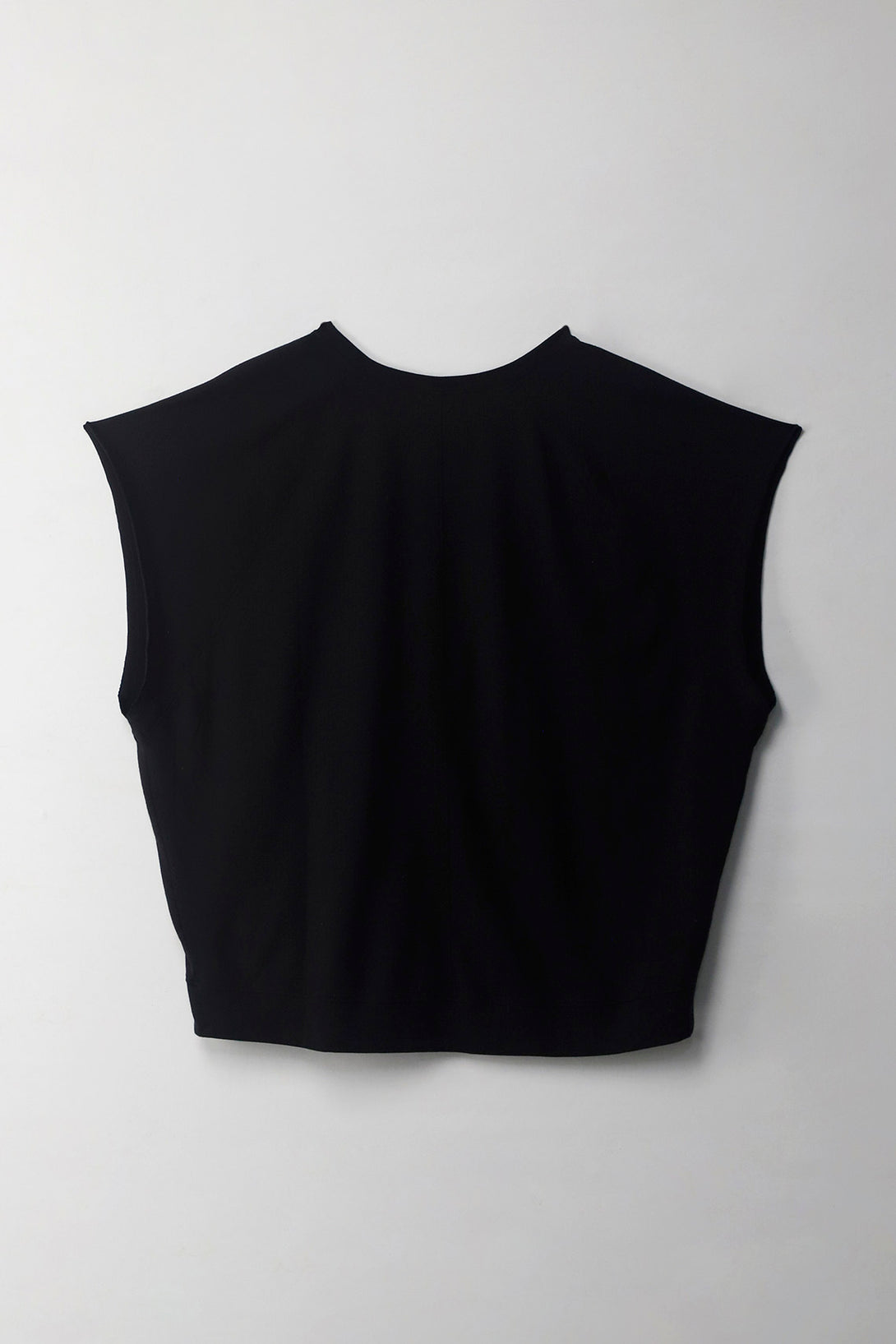 Women's Black Vertical Cut T-Shirt