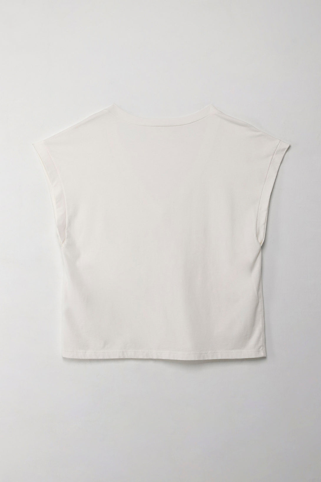 Women's Cream Sleeveless Top