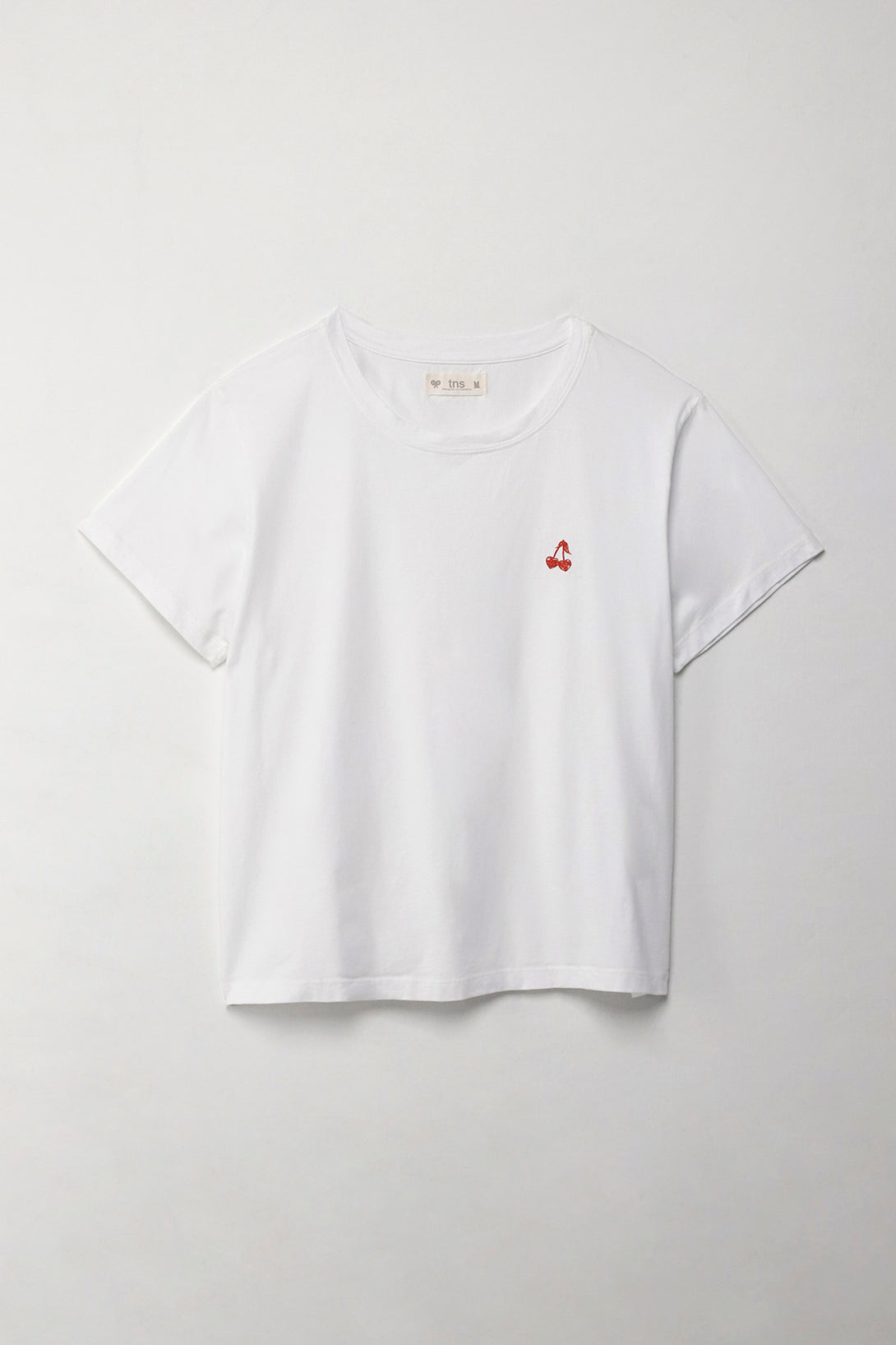 Women's White Heart Dot Print T-Shirt