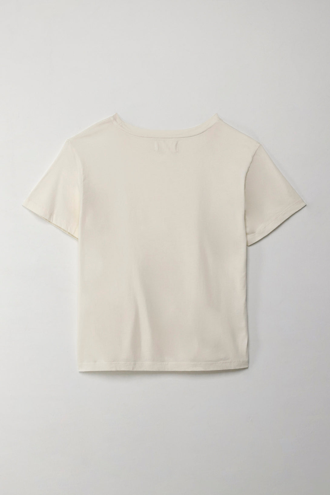 Camiseta con estampado en punto corazón crudo para mujer