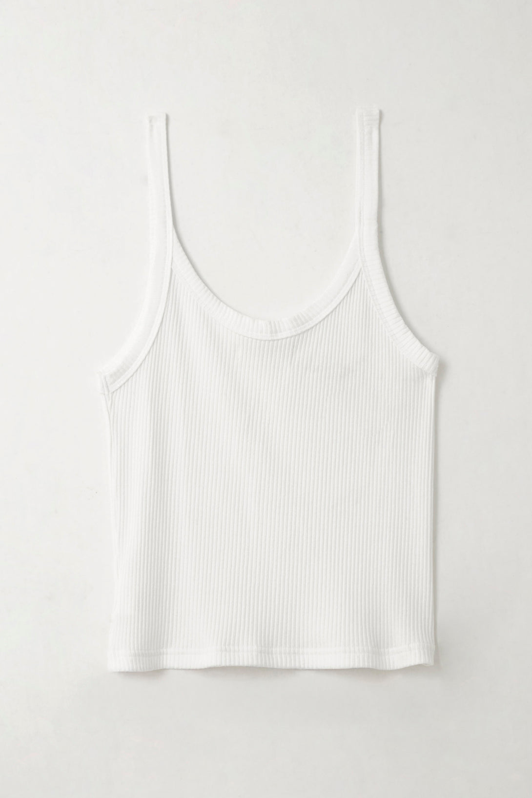 Camiseta de tiras ajustada blanca para mujer