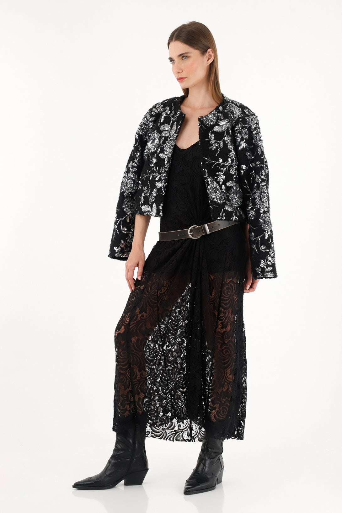 Women's Sequin Fleece Jacket