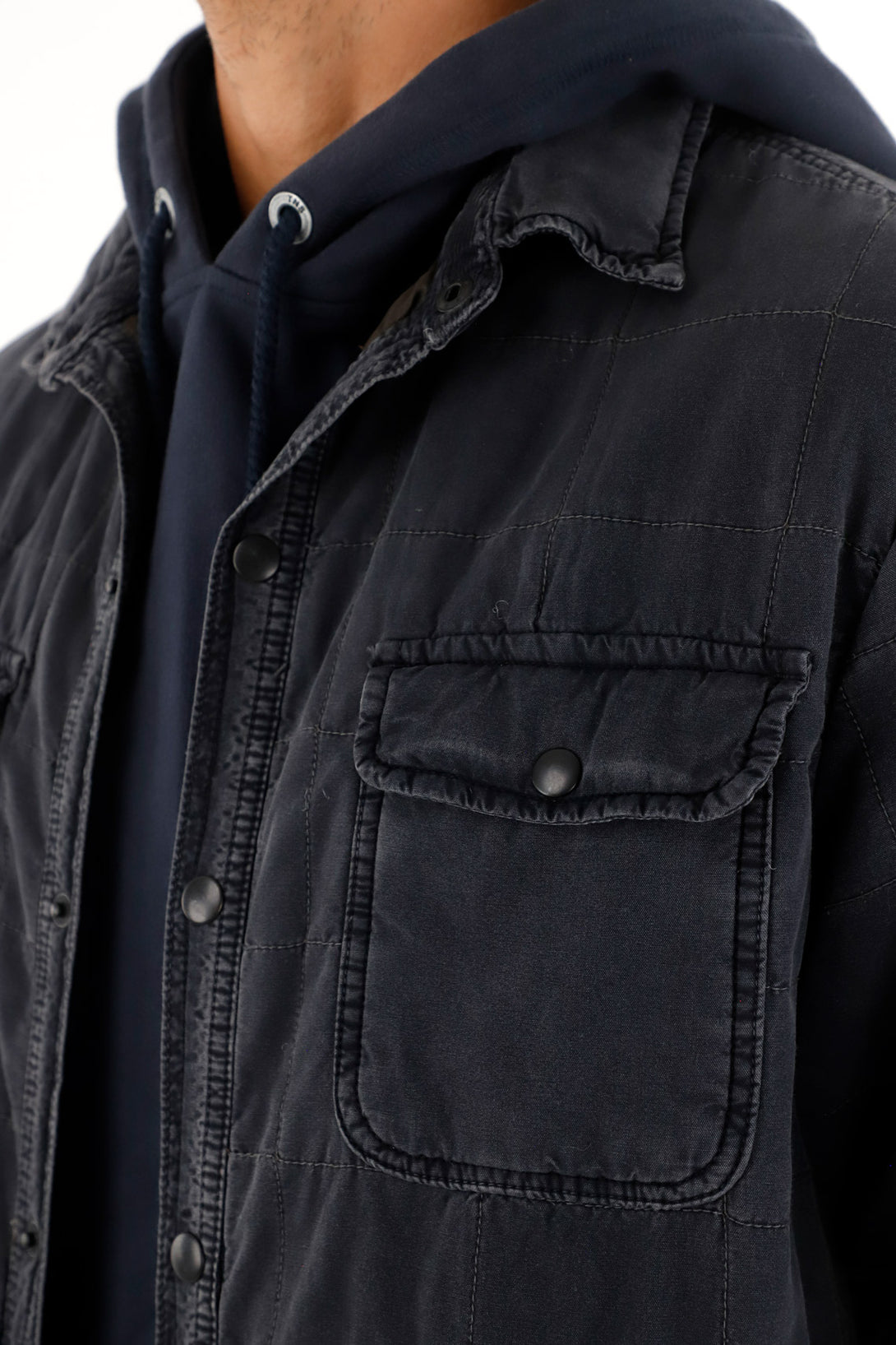 Men's Black Quilted Jacket