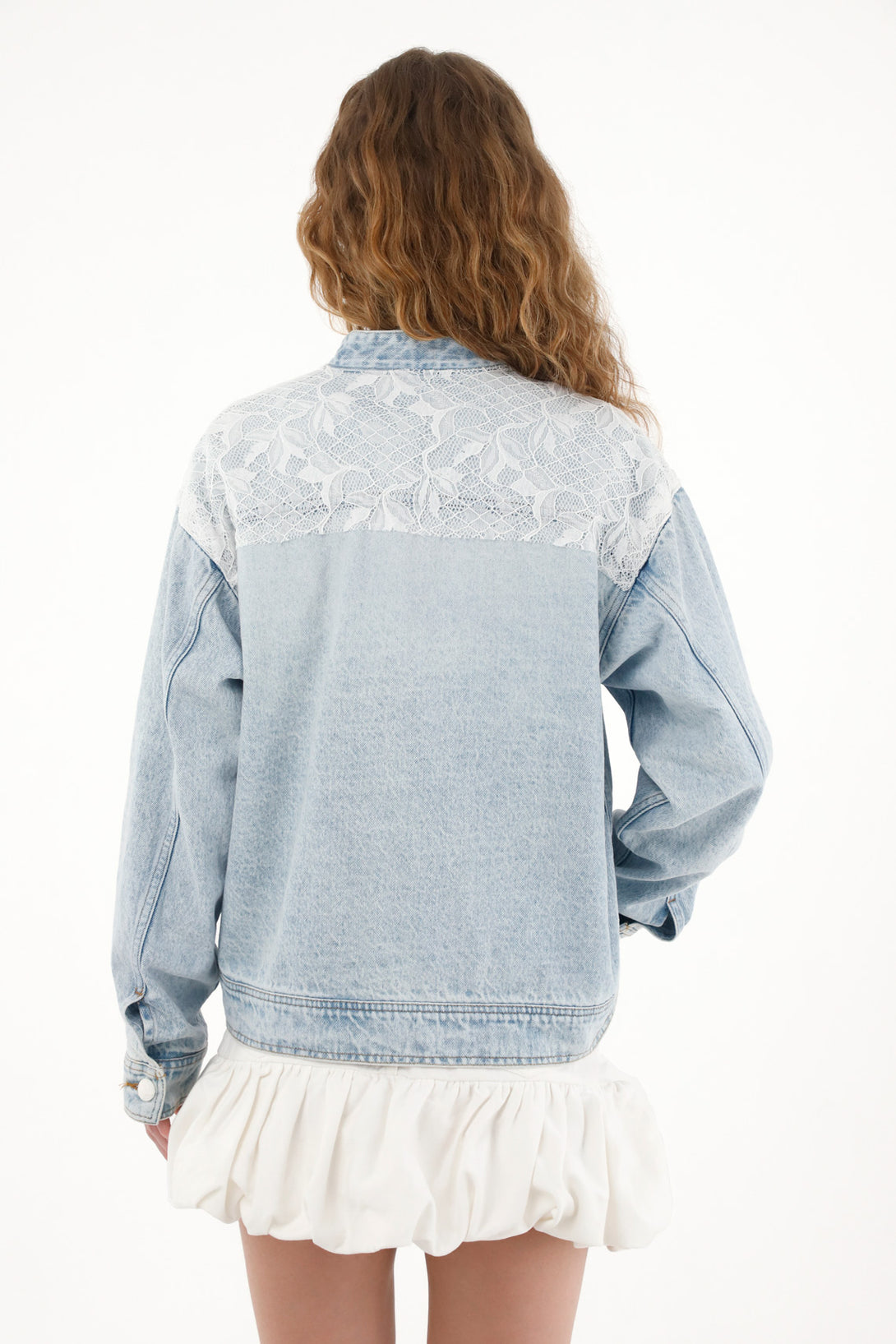 Women's tracker jacket with lace details