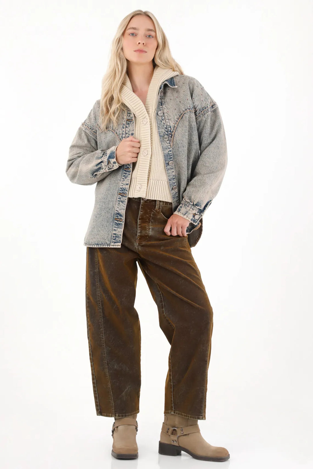 Blue Western Style Jacket for Women