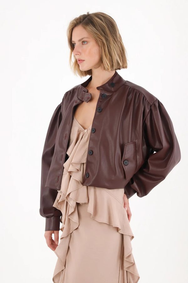 Red Bomber Jacket for Women