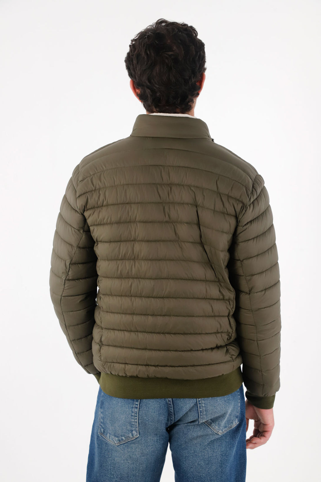 Chaqueta acolchada verde para hombre
