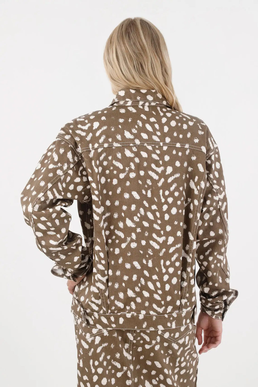 Oversized Jacket with Spots for Women