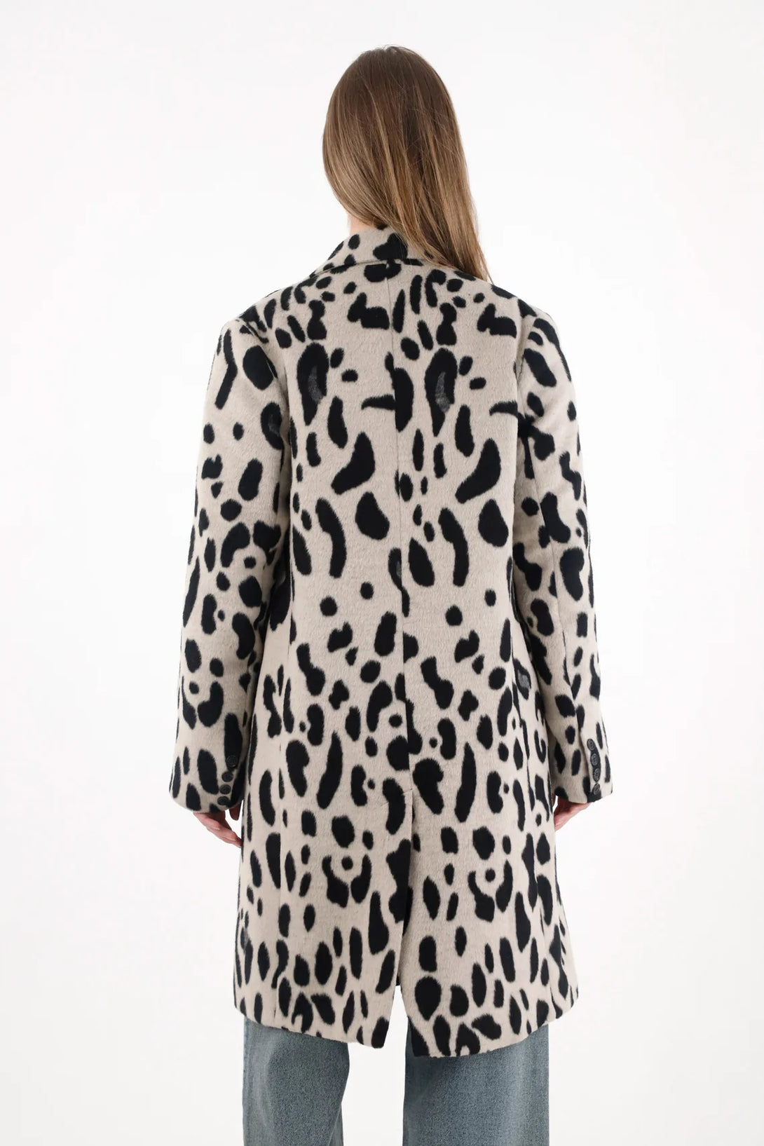 Long Animal Print Coat for Women