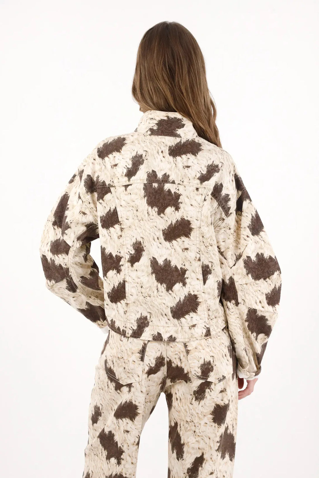 Printed Drill Jacket for Women