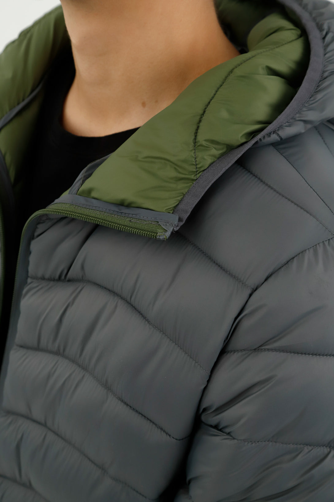 Men's Gray Padded Jacket