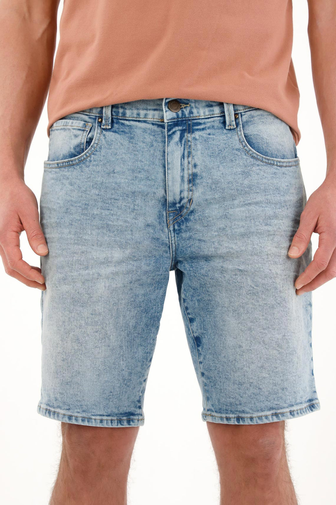 Men's Medium Denim Nudy Bermuda Shorts