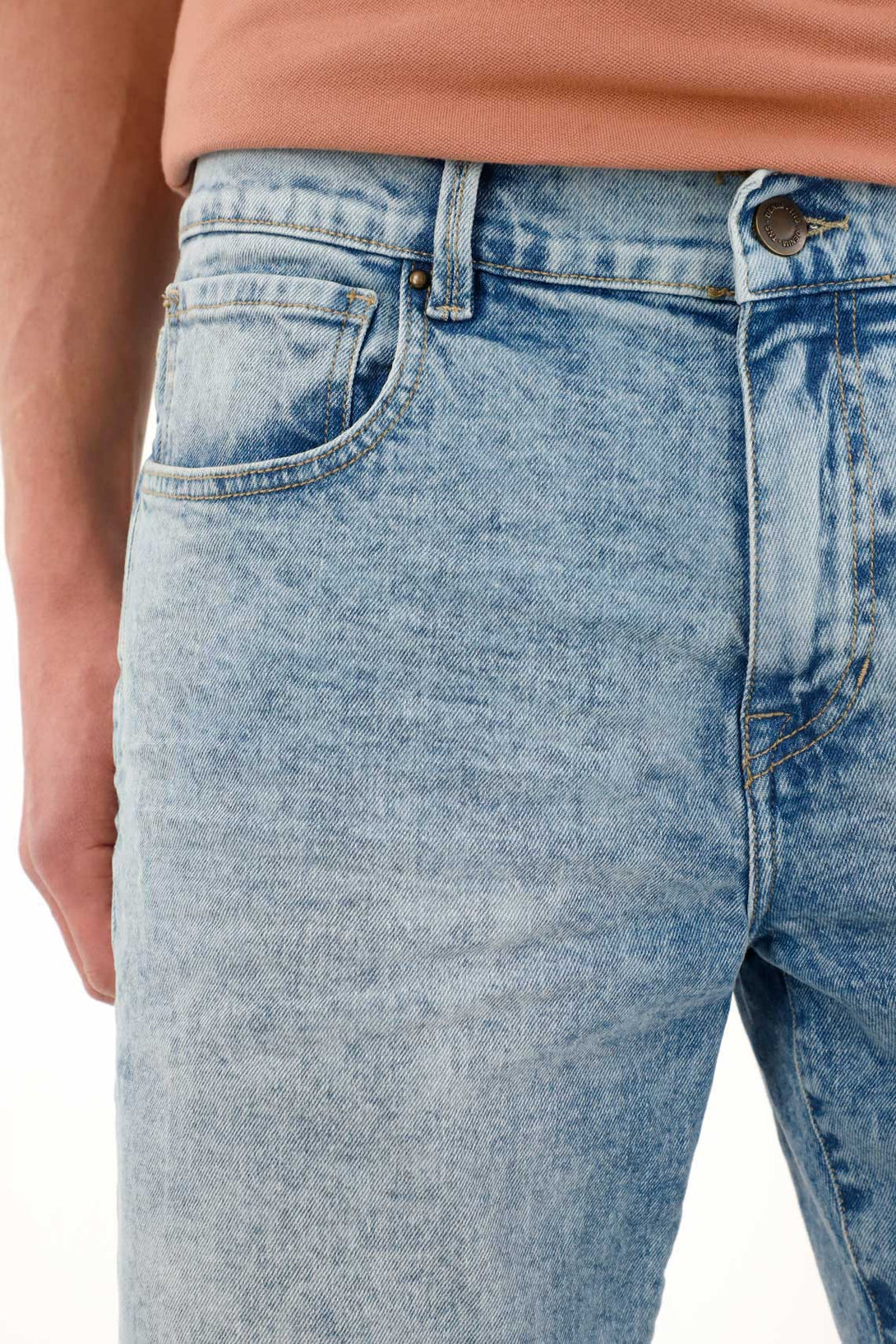 Men's Medium Denim Nudy Bermuda Shorts