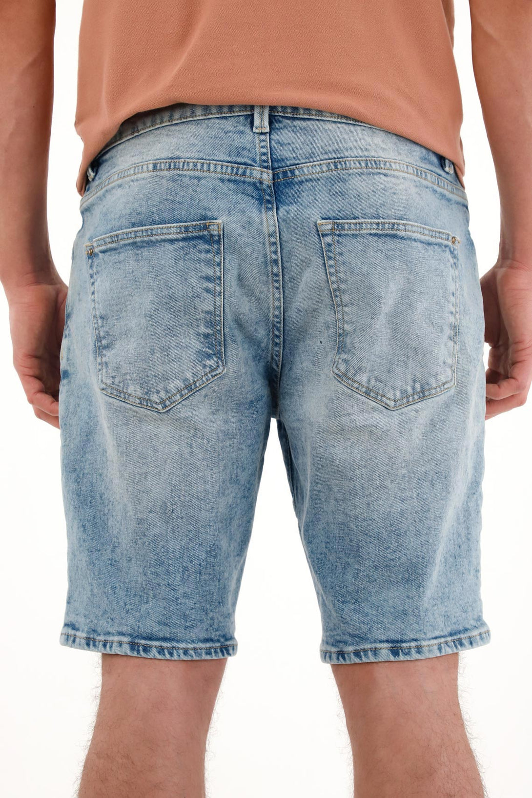 Men's Medium Denim Nudy Bermuda Shorts