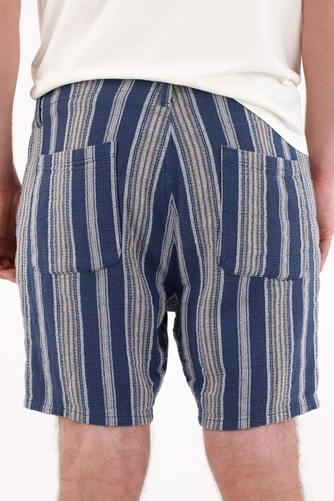 Classic Striped Bermuda Shorts for Men