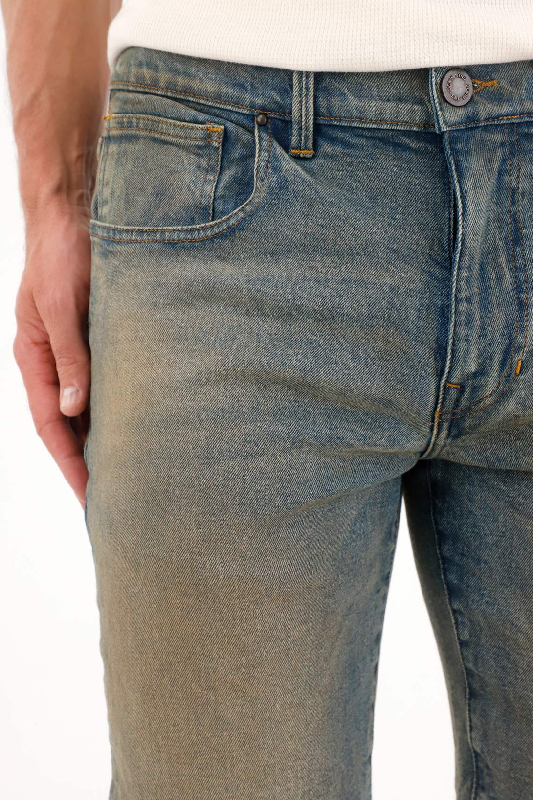 Men's Blue Denim Bermuda Shorts