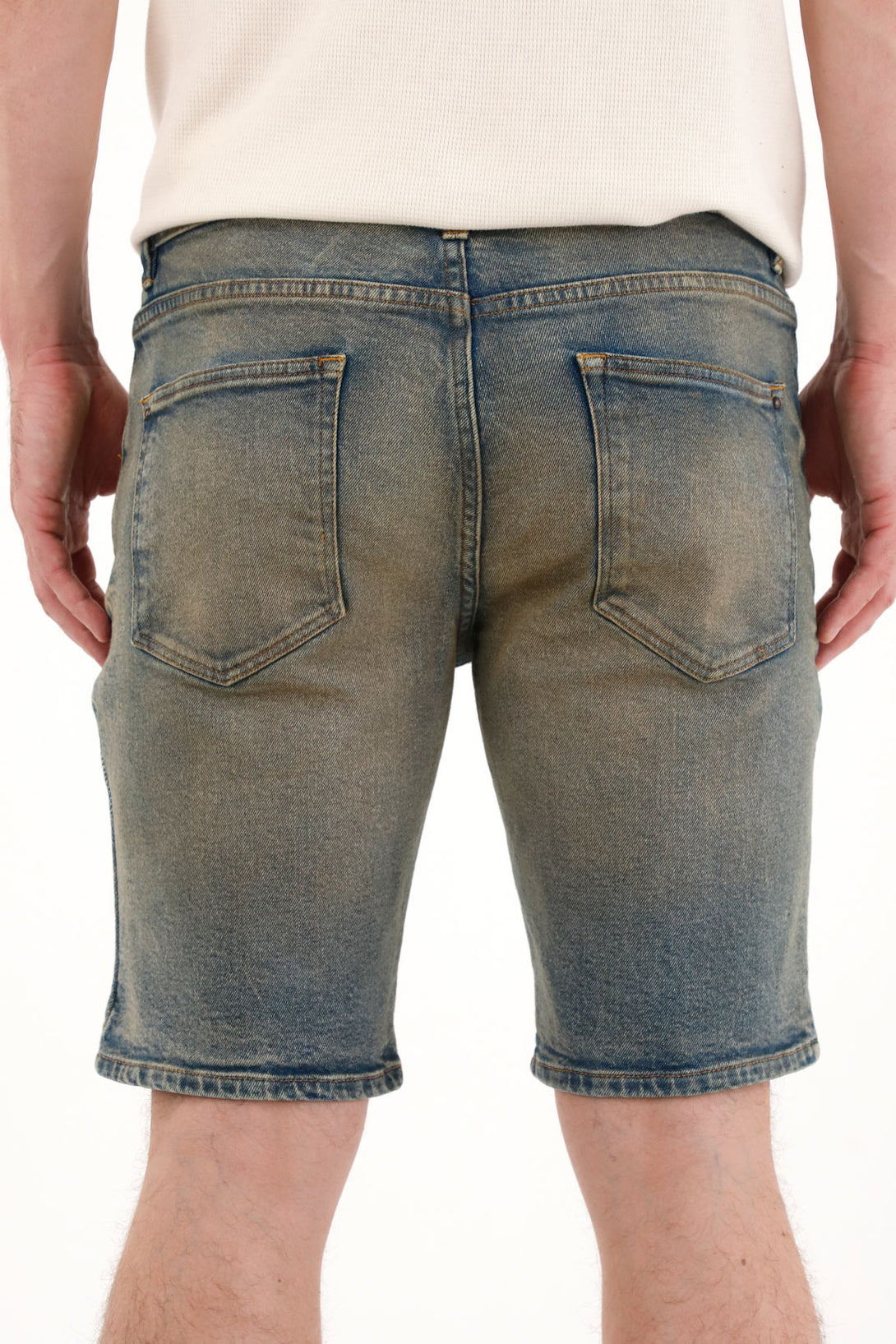 Men's Blue Denim Bermuda Shorts