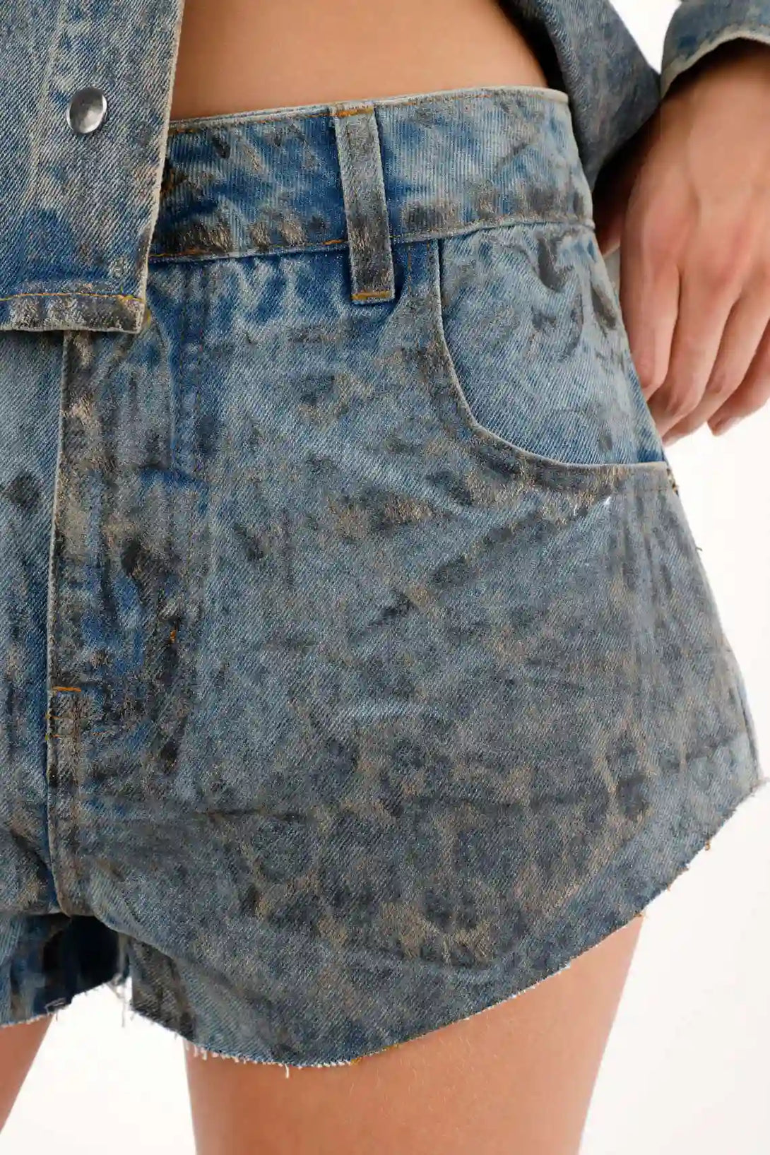 Foil Print Shorts for Women