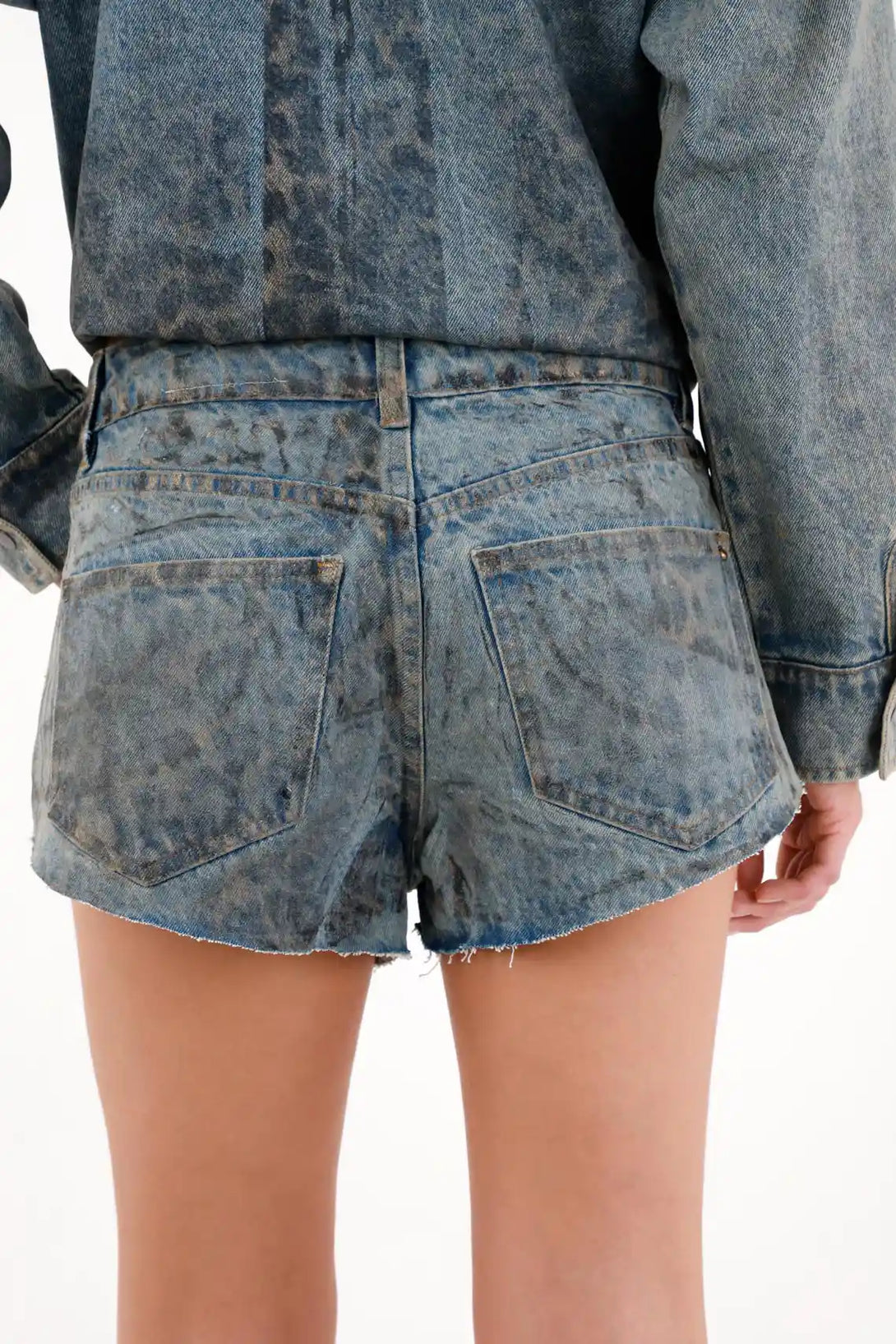 Foil Print Shorts for Women