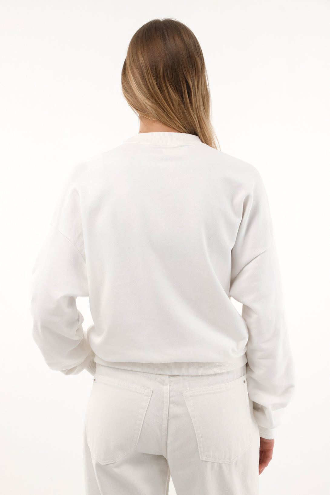 Fringe Sweatshirt with Accents for Women
