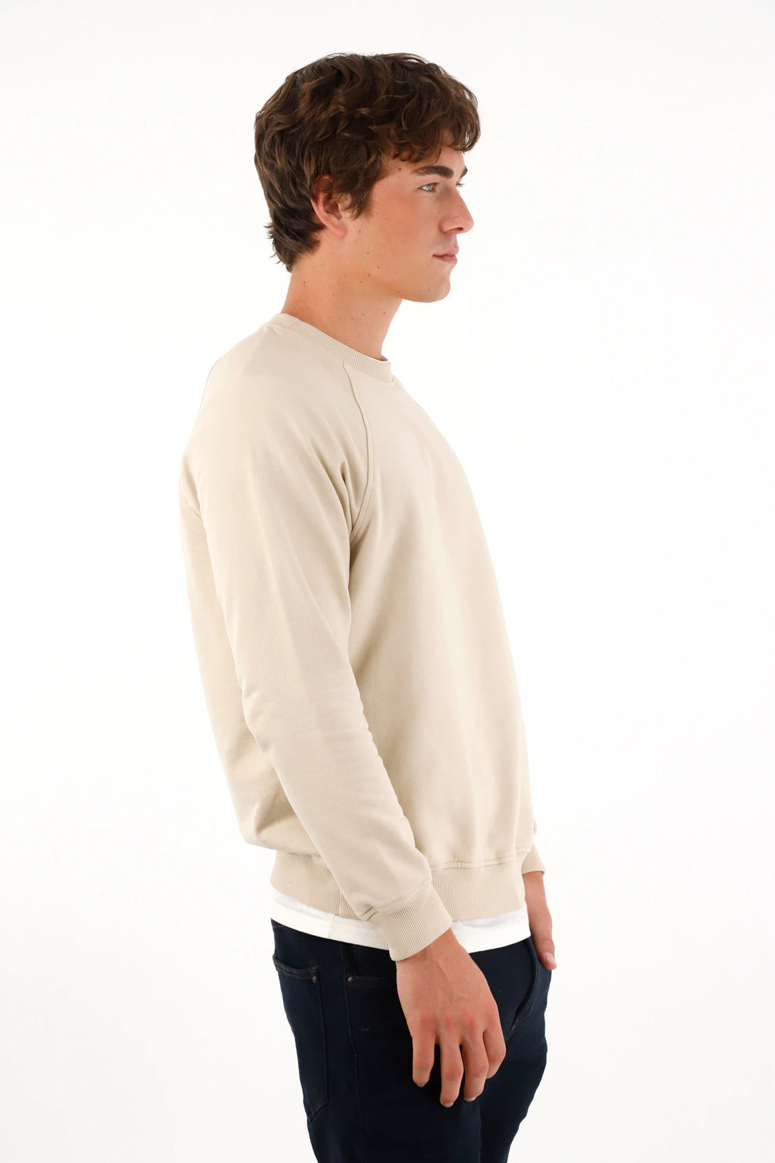 men's tennis sweatshirt, full-knit sweatshirts