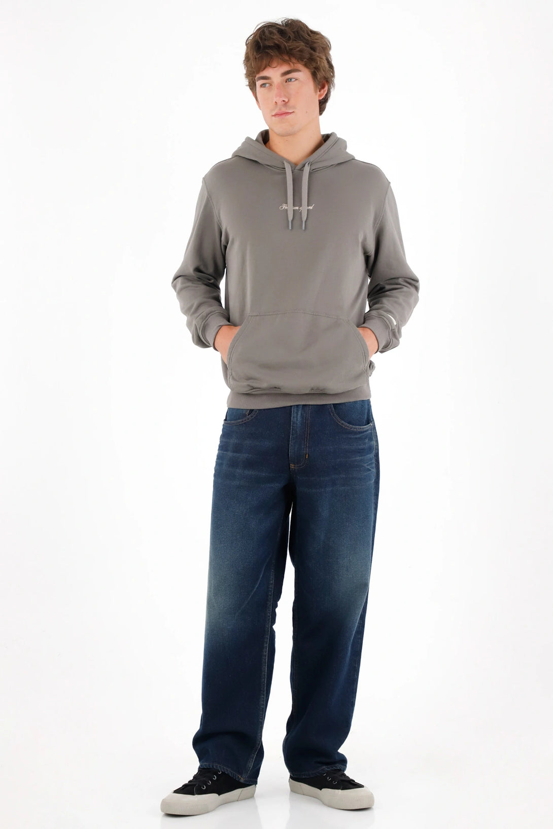 Men's Gray Hoodie - Stylish Streetwear by TNS