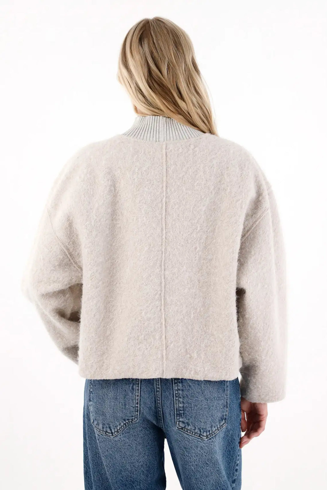 Sweatshirt with Off-White Texture for Women