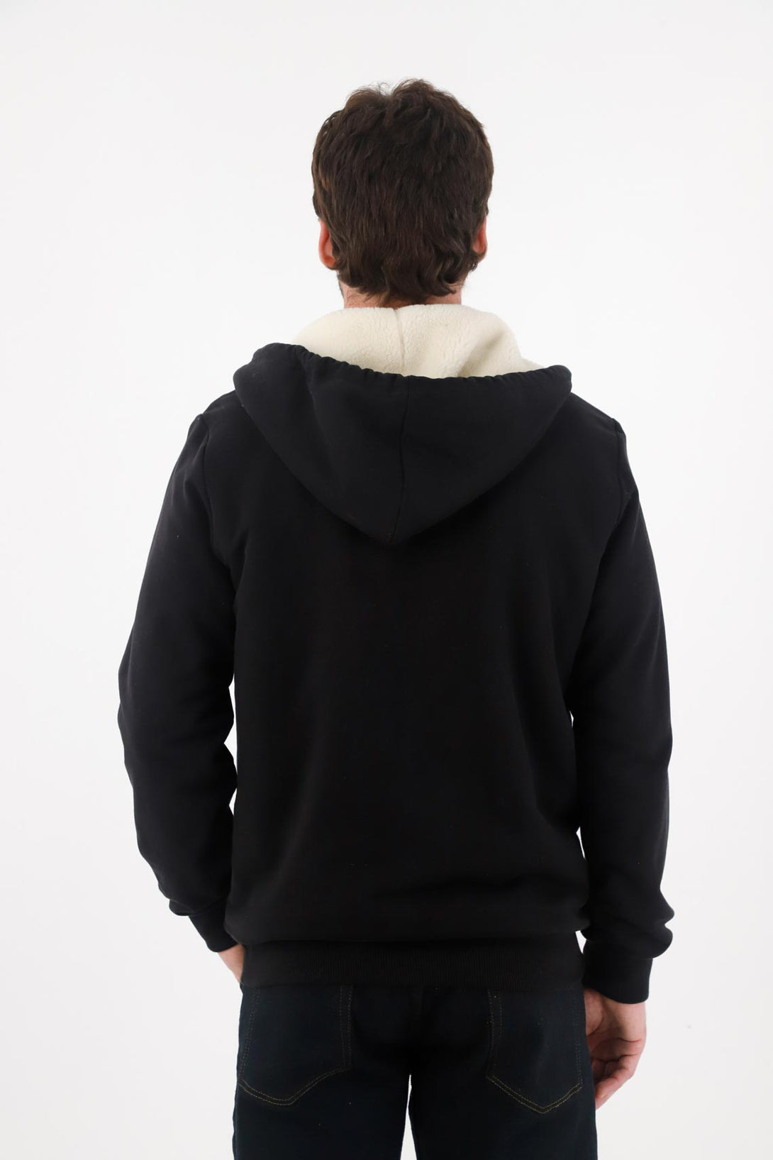 Buzo con ajuste de cierre negro para hombre