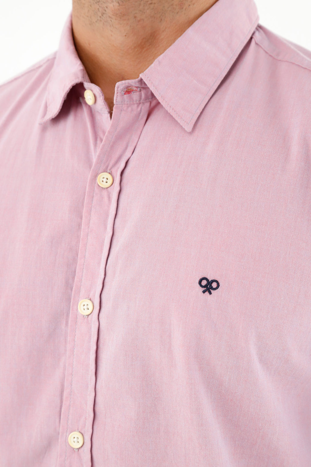 Camisa manga larga roja para hombre