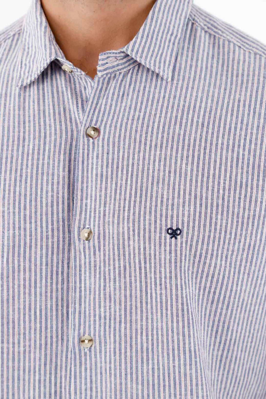 Men's Blue Pre-dyed Shirt