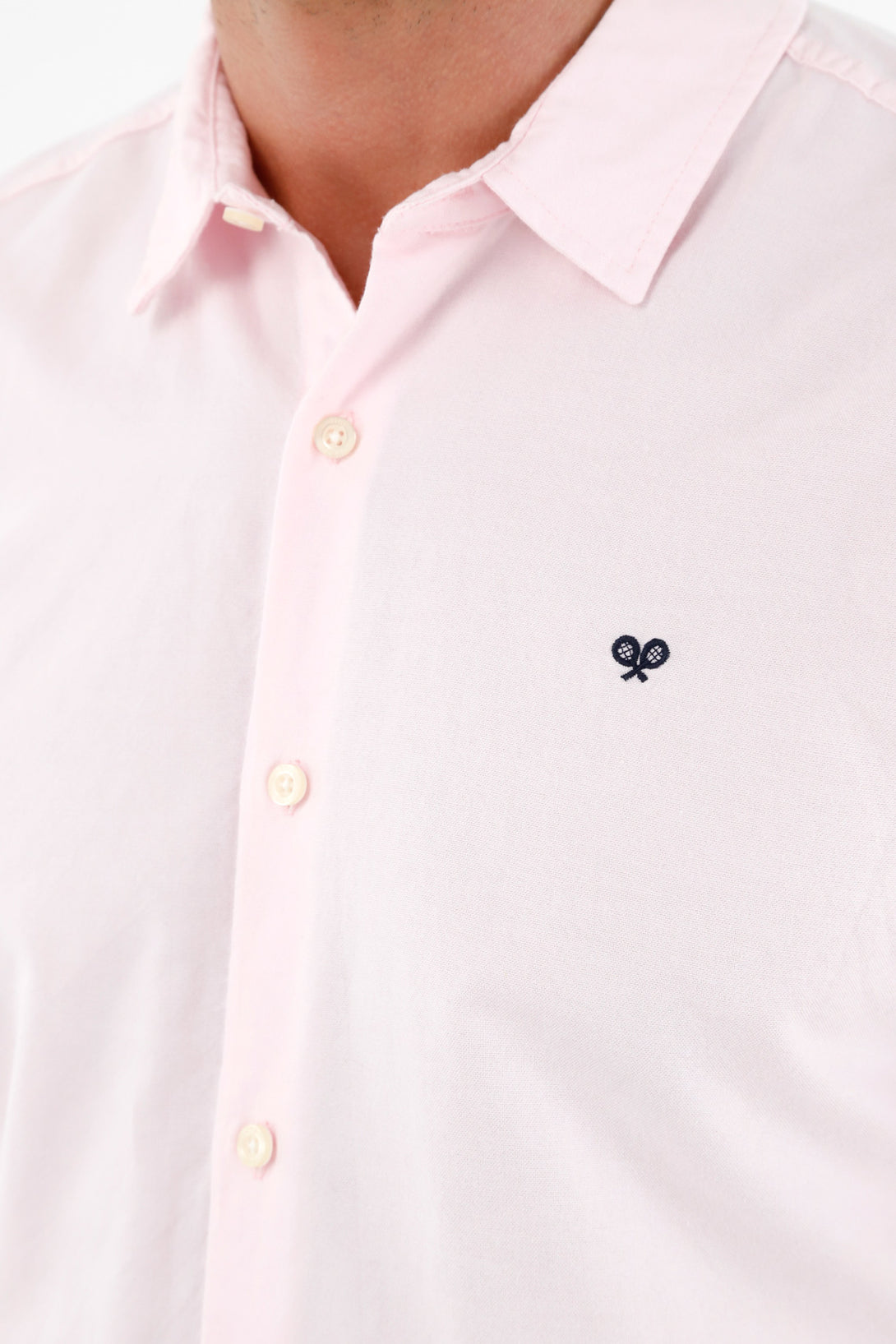 Men's Pink Long-Sleeve Shirt