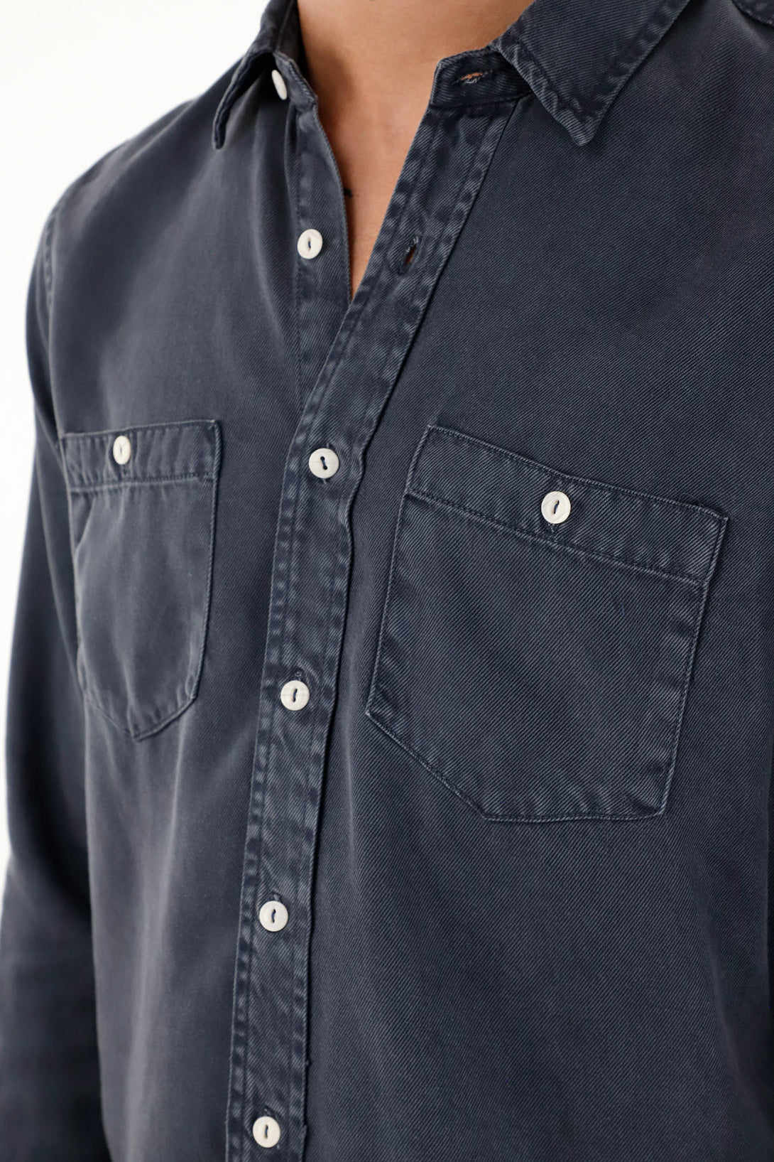 Men's Long Sleeve Classic Blue Shirt