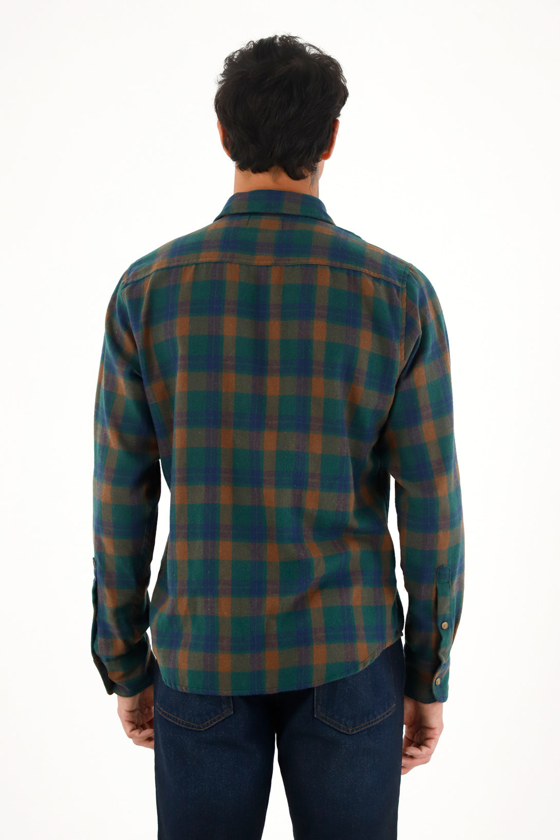 Men's Green Plaid Flannel Shirt