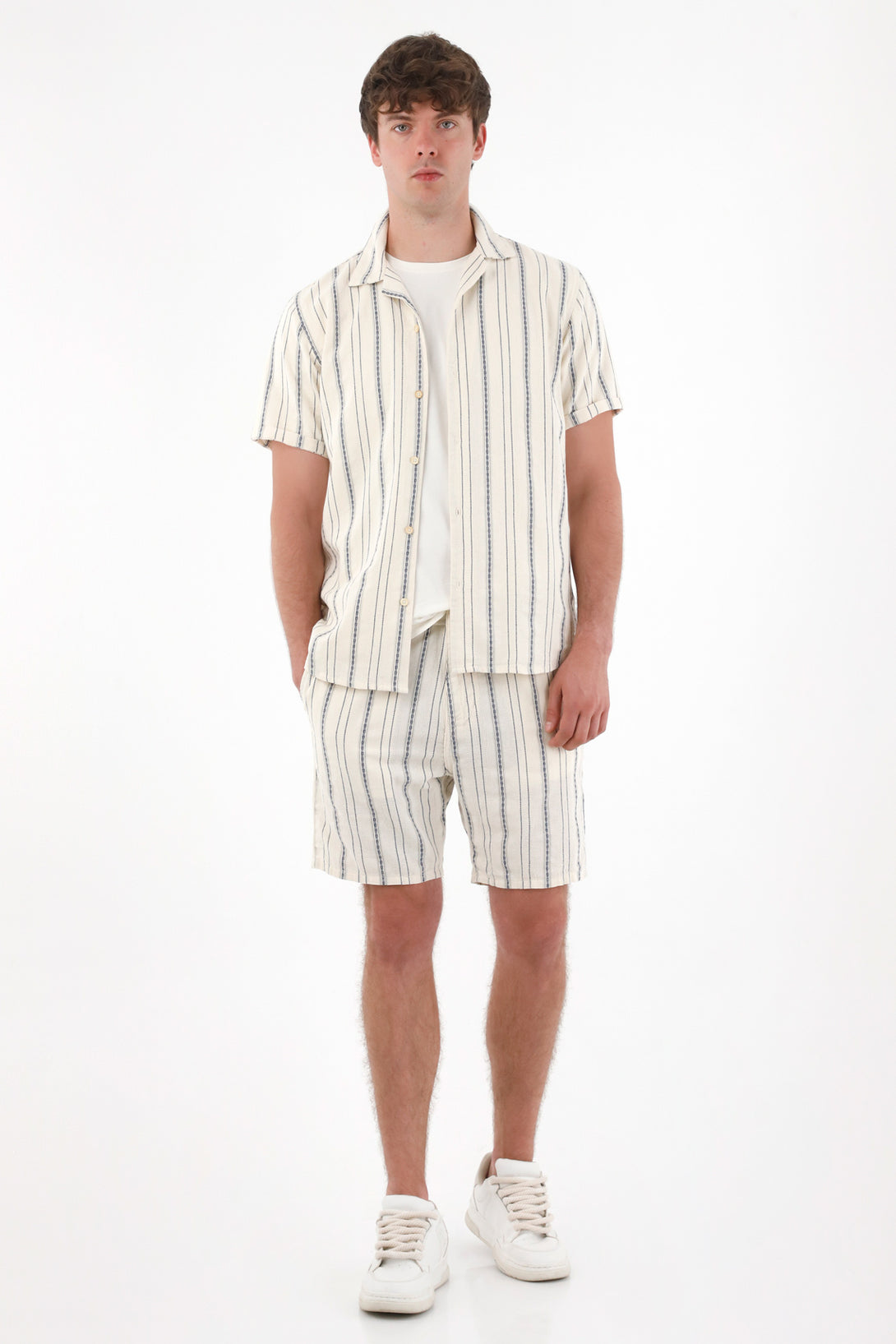 Striped Bowling Shirt for Men