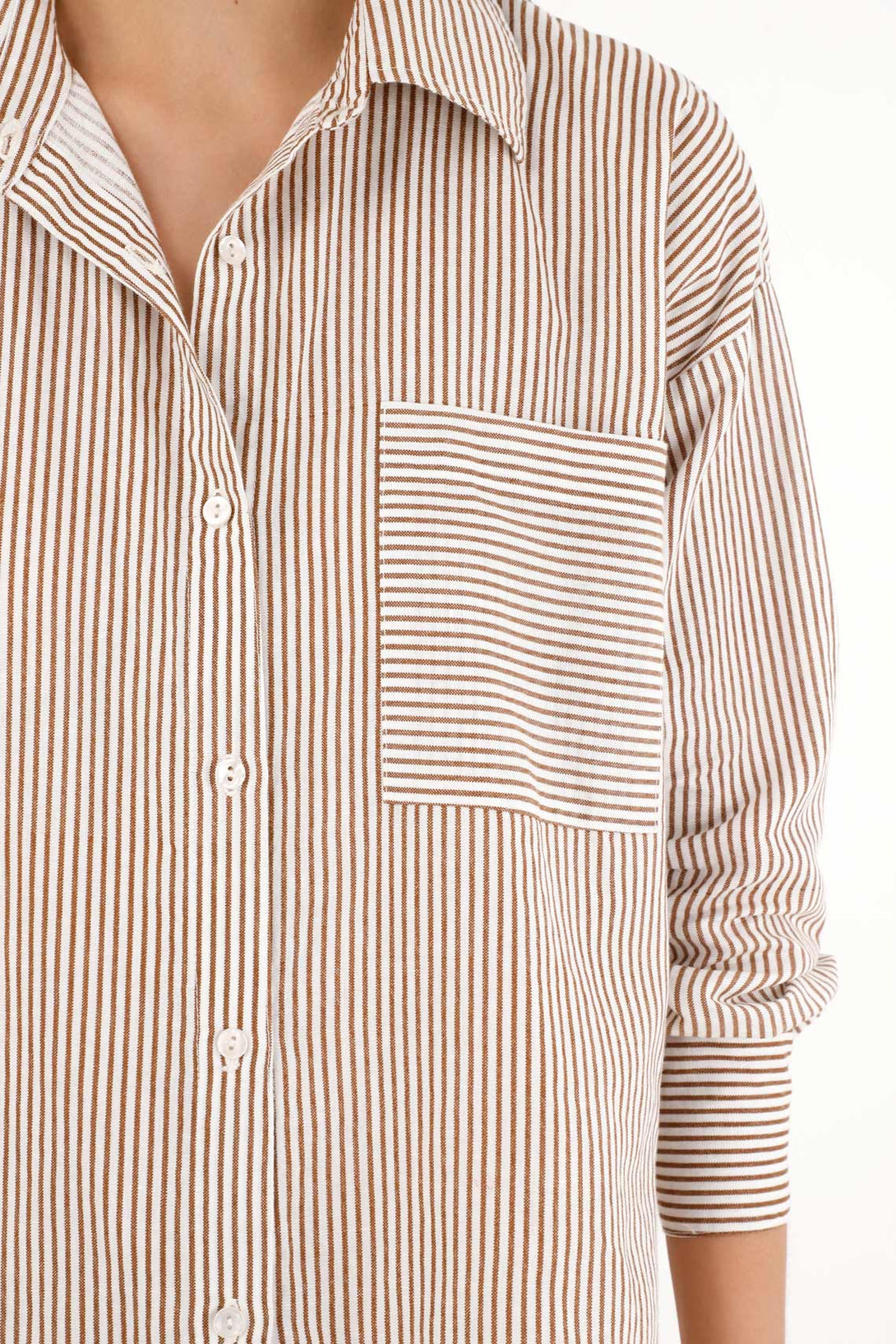 Women's Long Striped Shirt