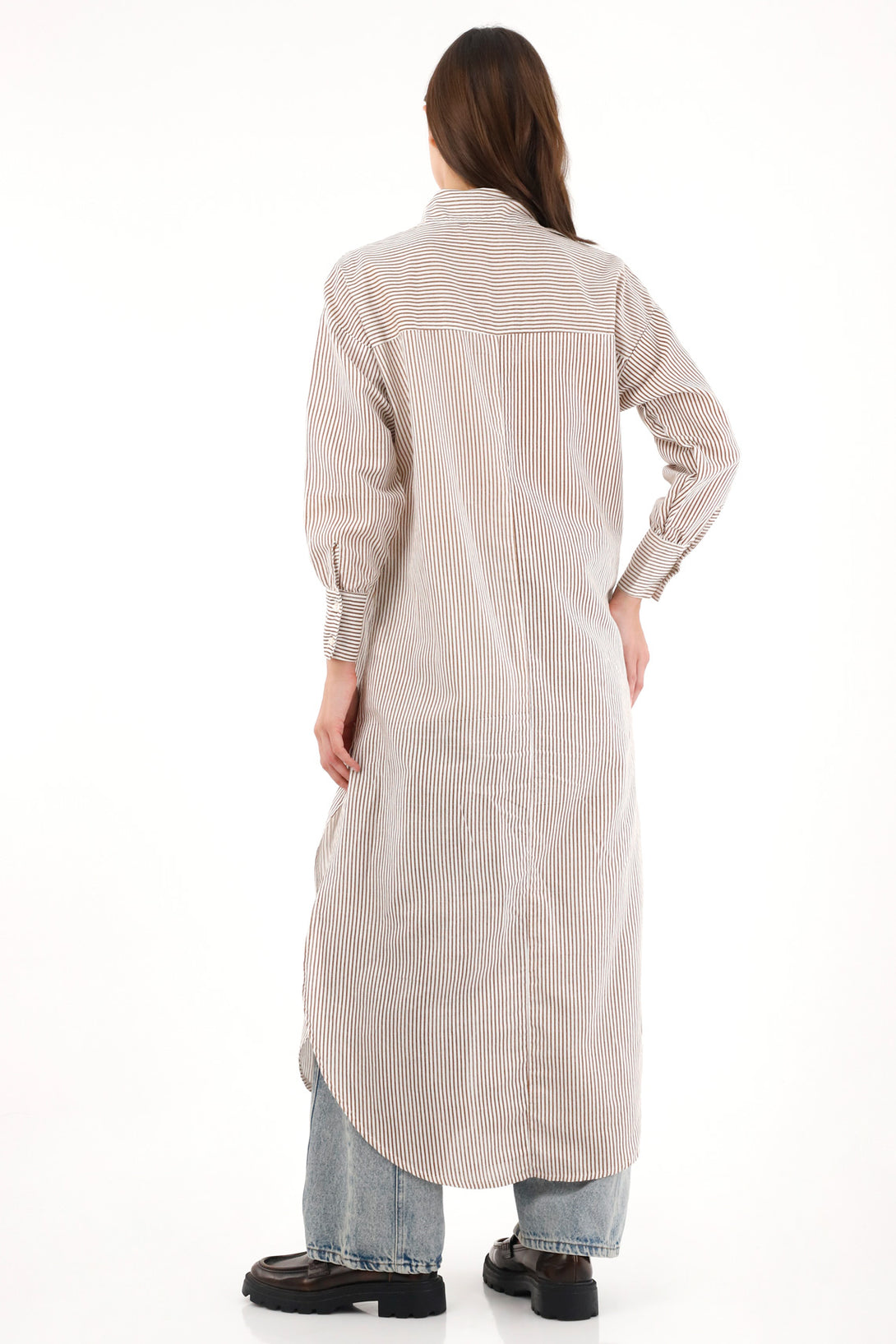 Women's Long Striped Shirt